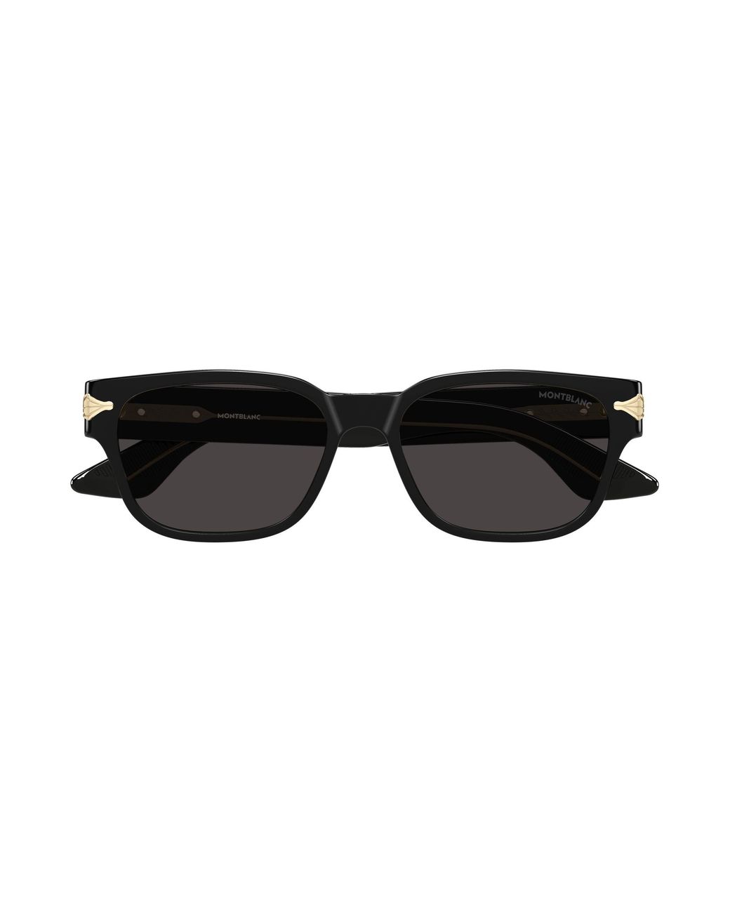Montblanc Black Mb0479S 001 Sunglasses Acetate Squared for men