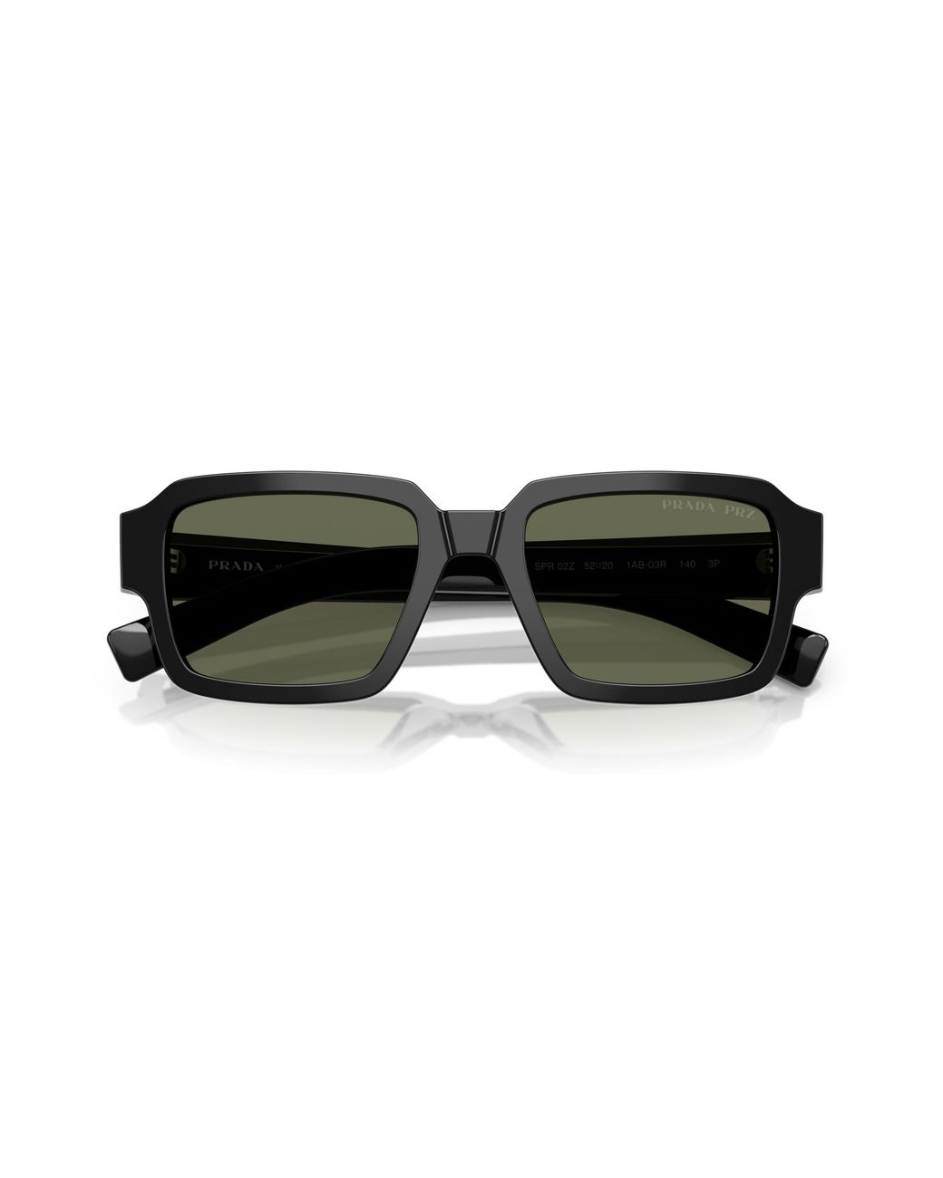 Prada Black Pr 02Zs 1Ab03R Sunglasses Acetate Squared Polarized for men