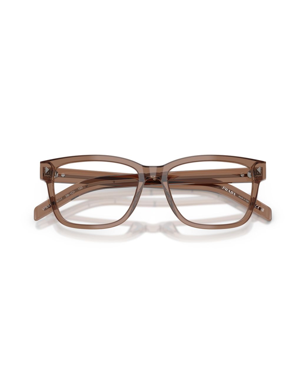Prada Black Pr B10V 28I1O1 Optical Frames Acetate Squared Normal for men