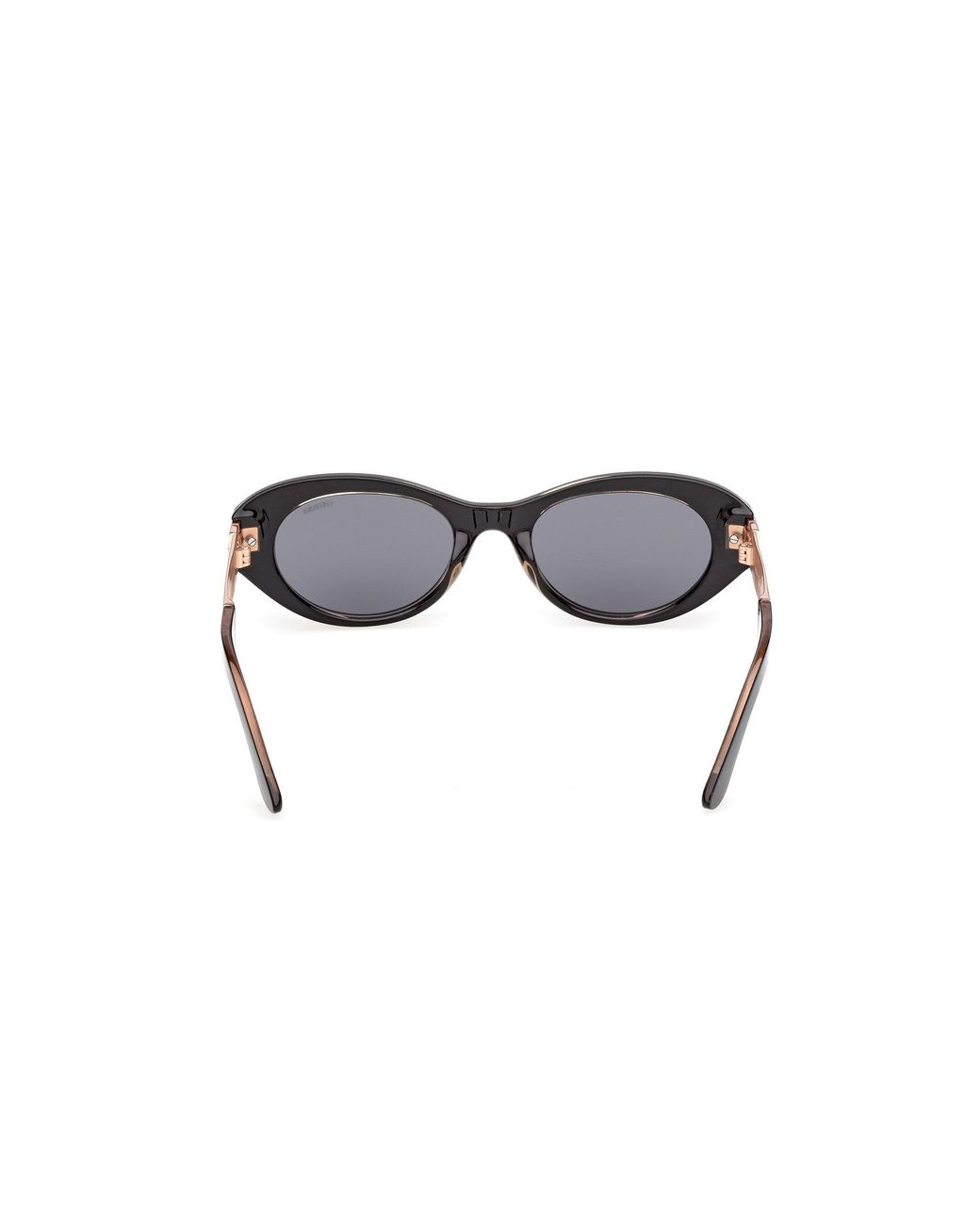 Guess Black Gu00261-H 01A Sunglasses Injected Smoke Round Normal