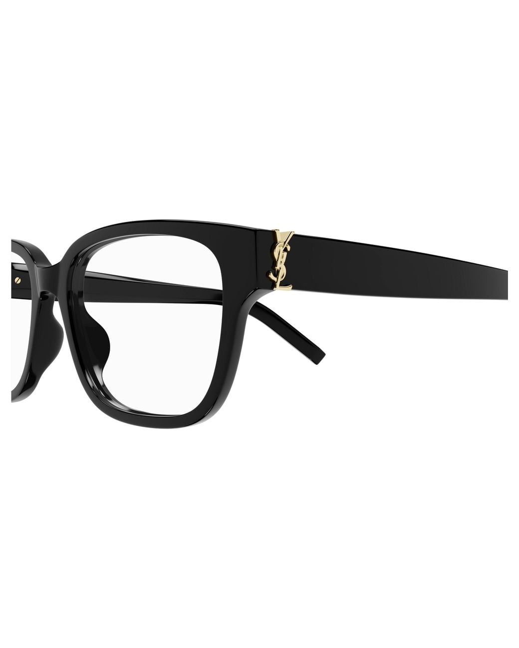 Saint Laurent Black Sl M150/F 001 Optical Frames Acetate Transparent Squared