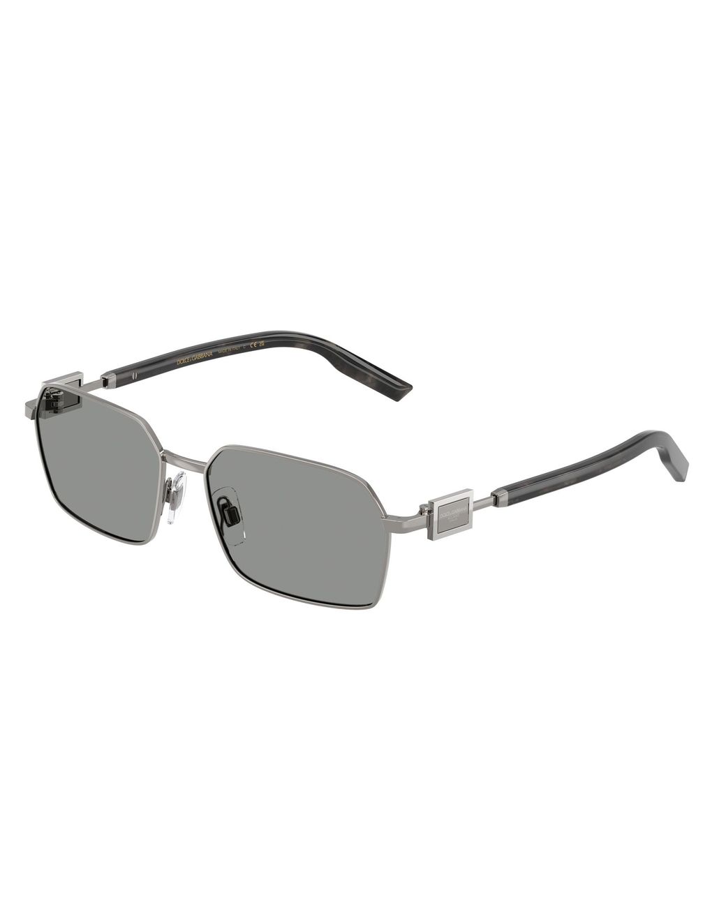 Dolce & Gabbana Black Dg2316 04/1 Sunglasses Metal Squared Normal for men