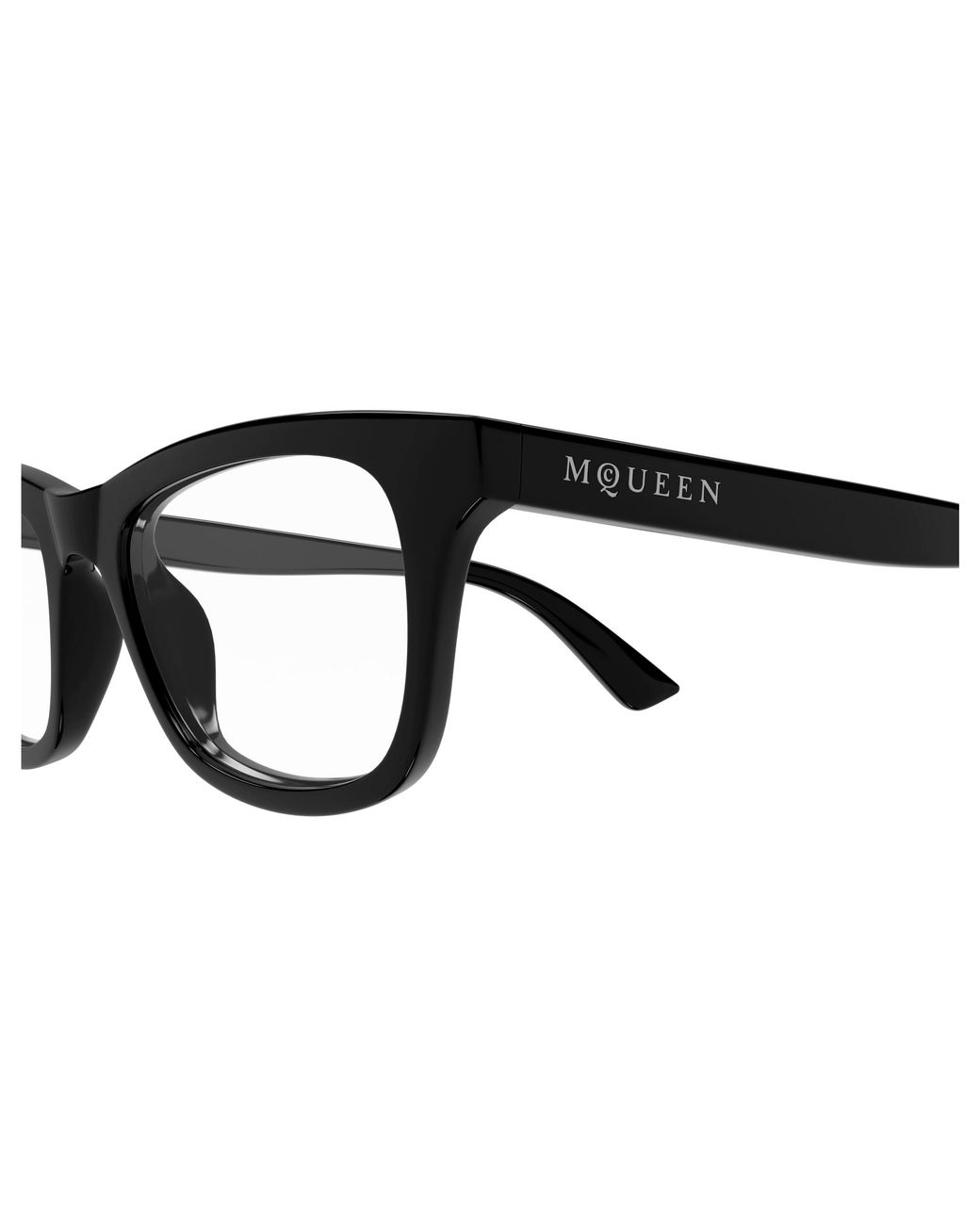 McQueen Black Am0515O 011 Optical Frames Acetate Transparent Cat Eye