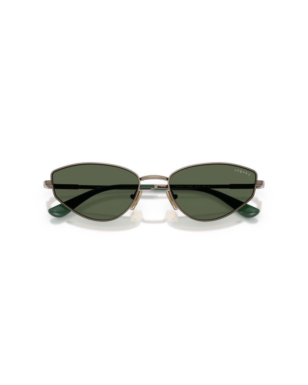 Vogue Eyewear Green Vo4339S 51389A Sunglasses Metal Cat Eye Polarized