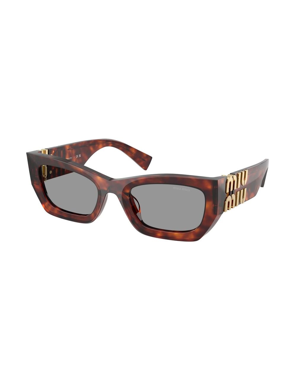 Miu Miu Black Mu 09Ws 21C40O Sunglasses Acetate Squared Normal