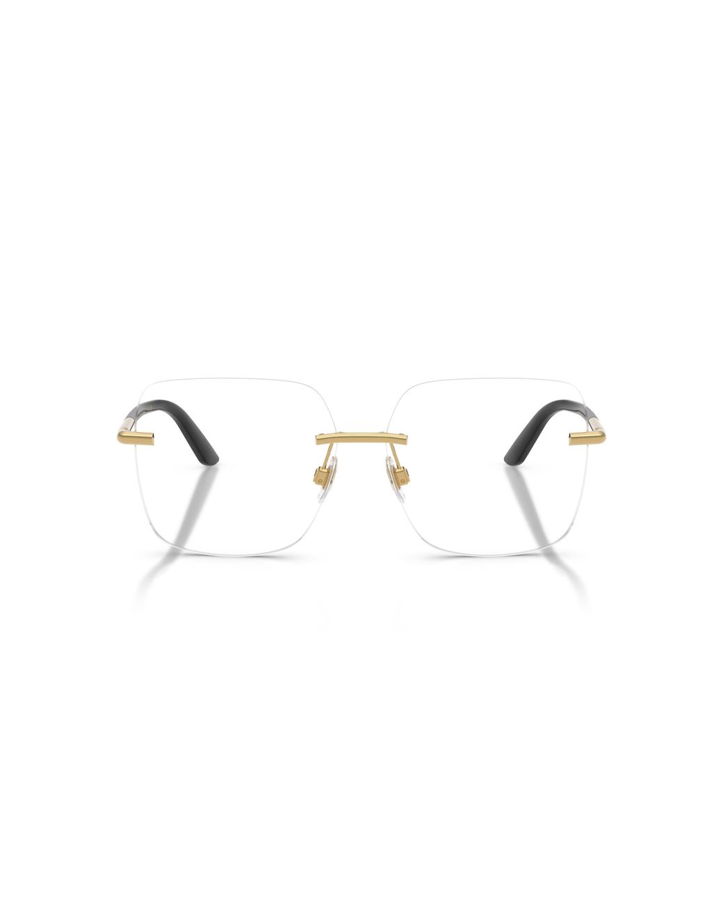 Dolce & Gabbana Black Dg1360 02 Optical Frames Metal Squared Normal