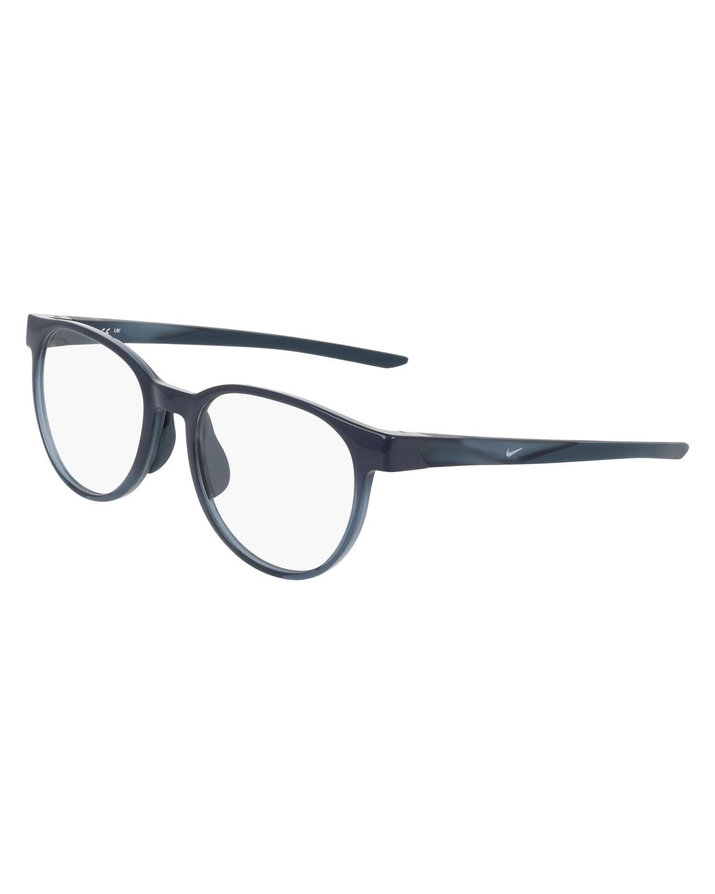Nike Black 7407 309 Optical Frames Bio-Injected Round Normal