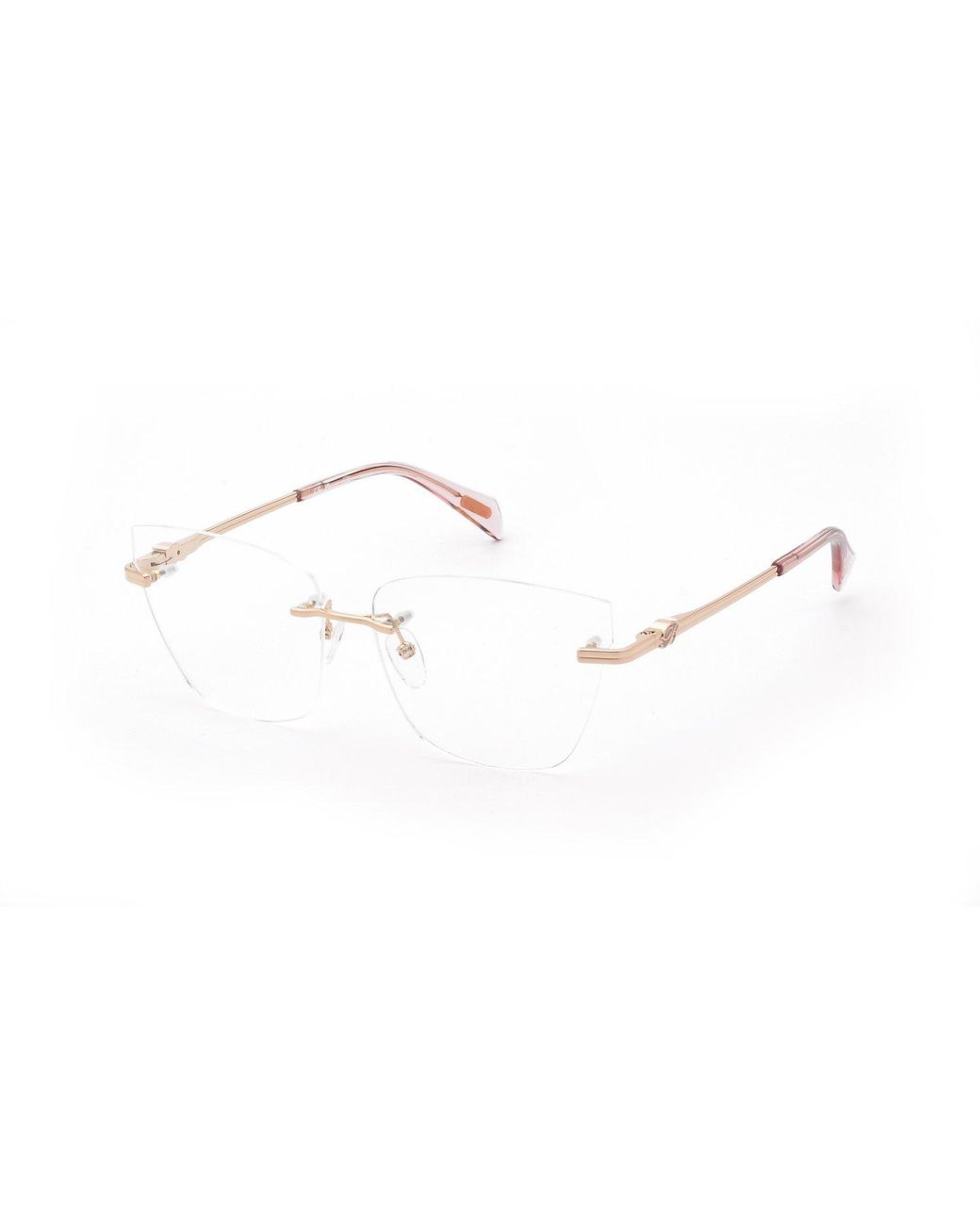 Blumarine Black Vbm232 08Fc Optical Frames Metal Butterfly