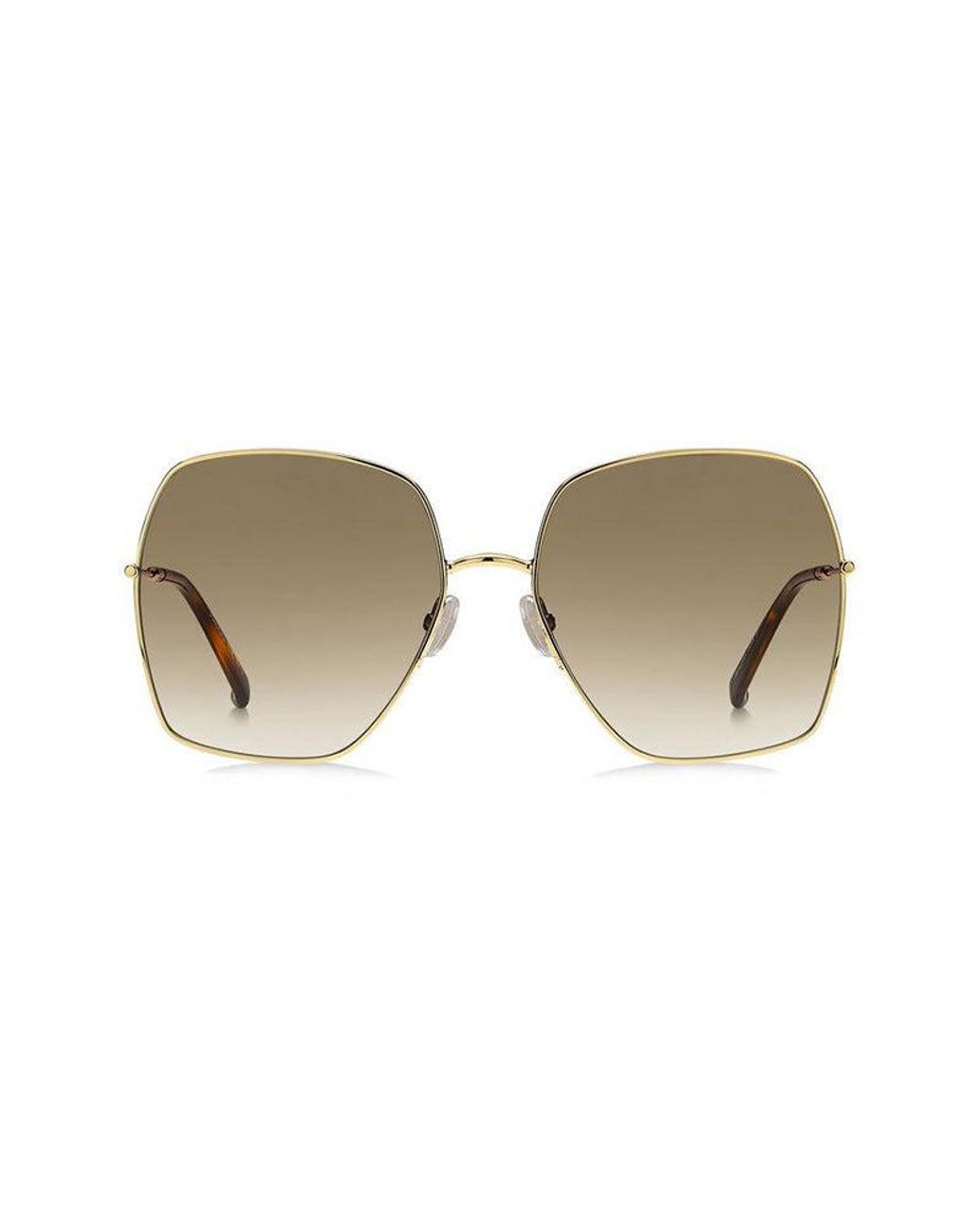 Max Mara Black Mm Gleam Ii J5G/Ha Outlet Sunglasses Metal Squared Normal Shaded