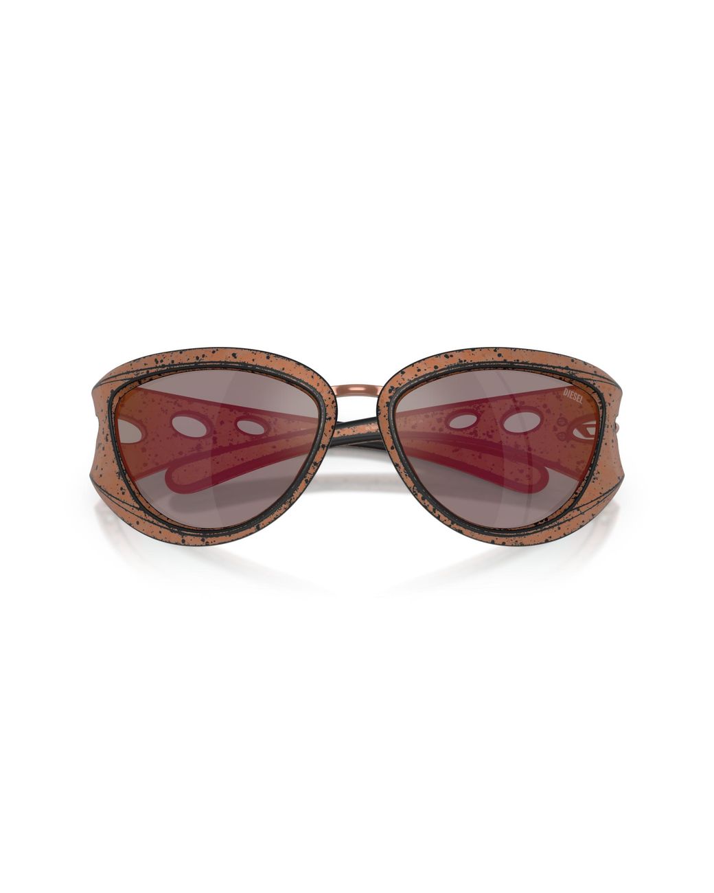 DIESEL Black Dl3007U 20114Z Sunglasses Injected Cat Eye Normal Mirror