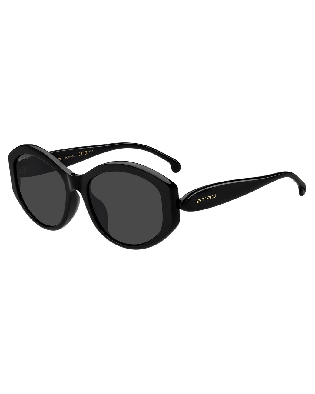 Etro Black 0086/F/S 807/Ir Sunglasses Acetate Round Normal