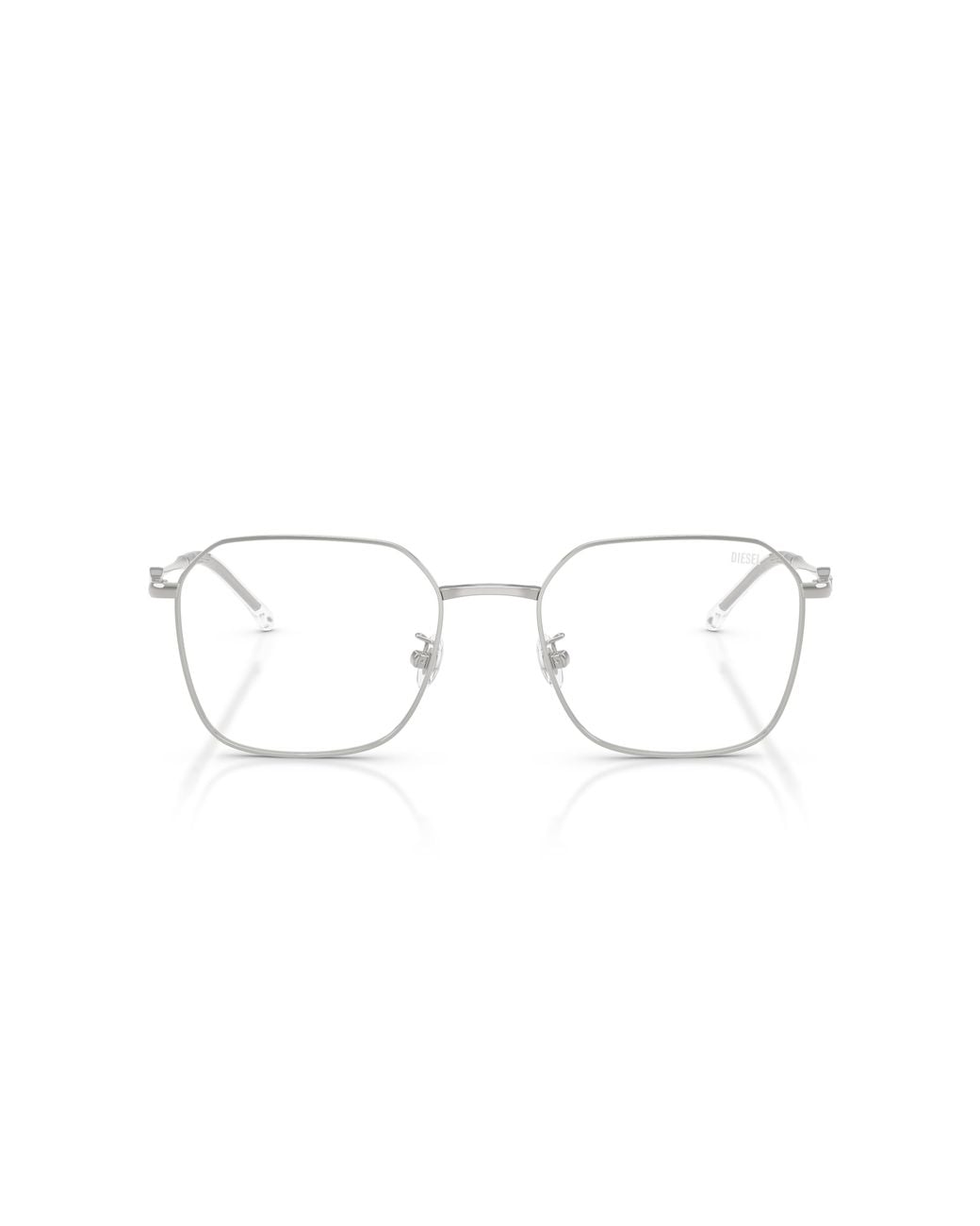 DIESEL Black Dl5012D 1001 Optical Frames Metal Transparent Squared Normal
