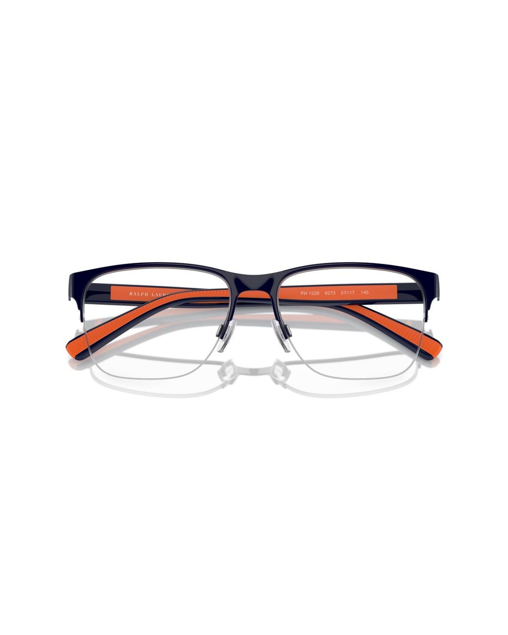 Polo Ralph Lauren Black Ph1228 9273 Optical Frames Metal Pillow Normal for men