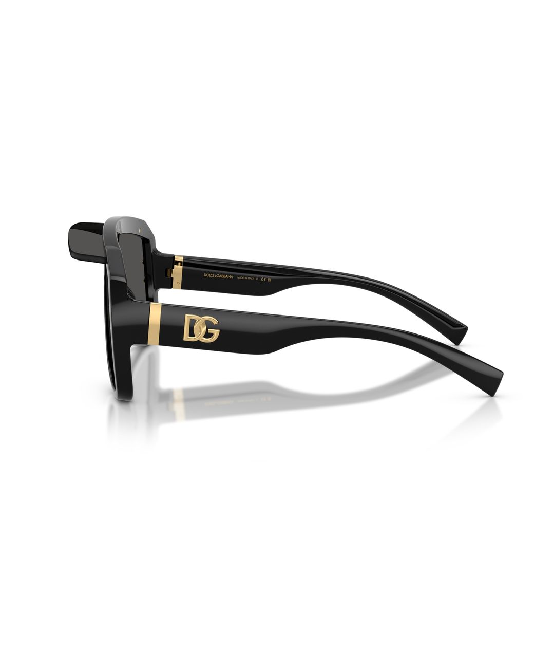 Dolce & Gabbana Black Dg6205 501/87 Sunglasses Injected Pilot Normal