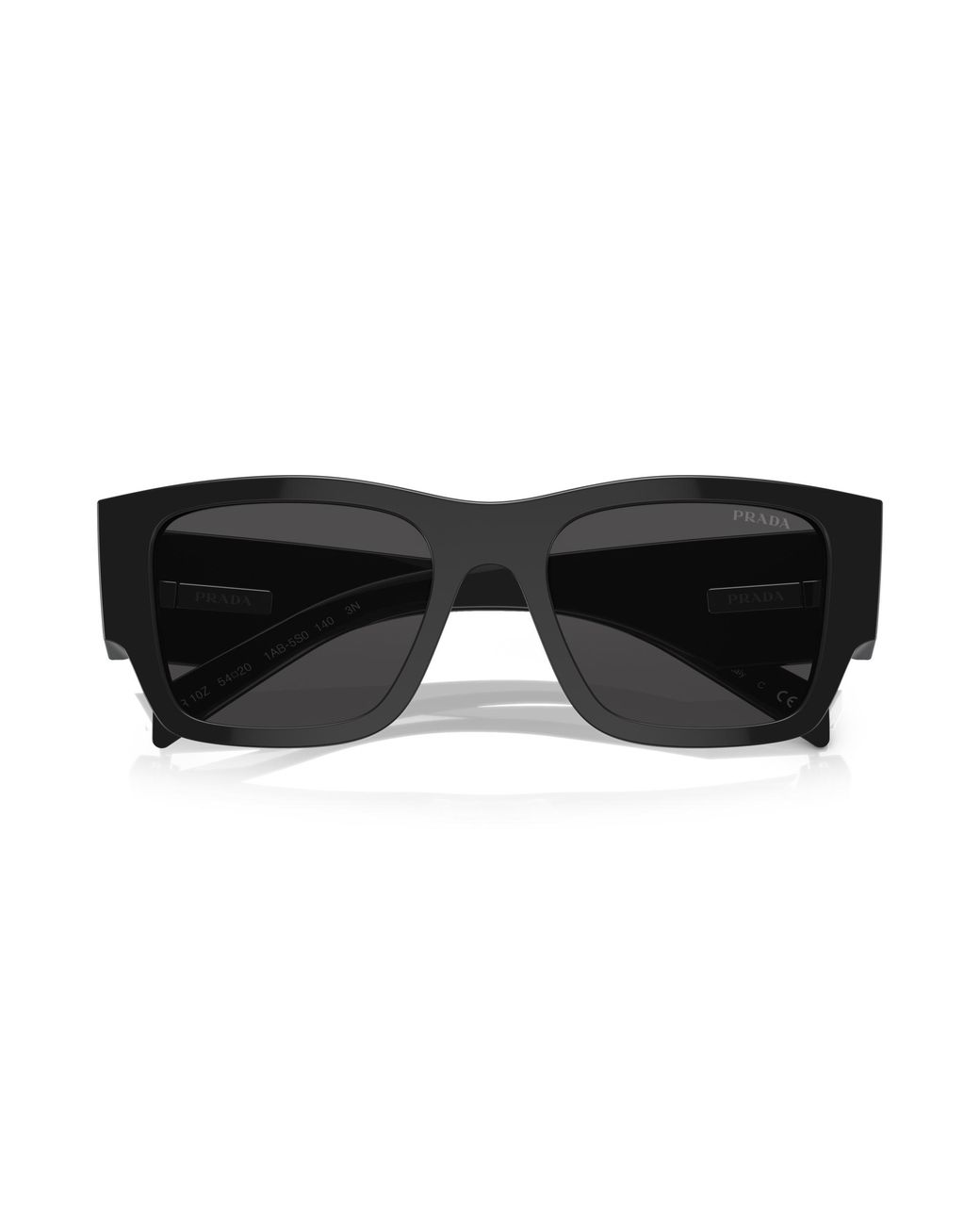 Prada Black Pr 10Zs 1Ab5S0 Sunglasses Acetate Pillow Normal for men