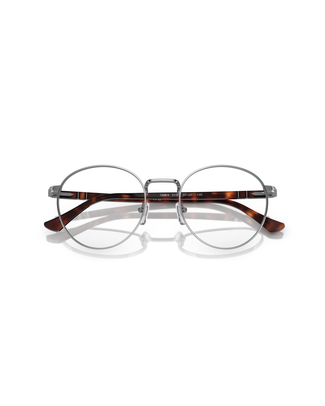 Persol Black Po1008V 513 Optical Frames Metal Transparent Pillow Normal