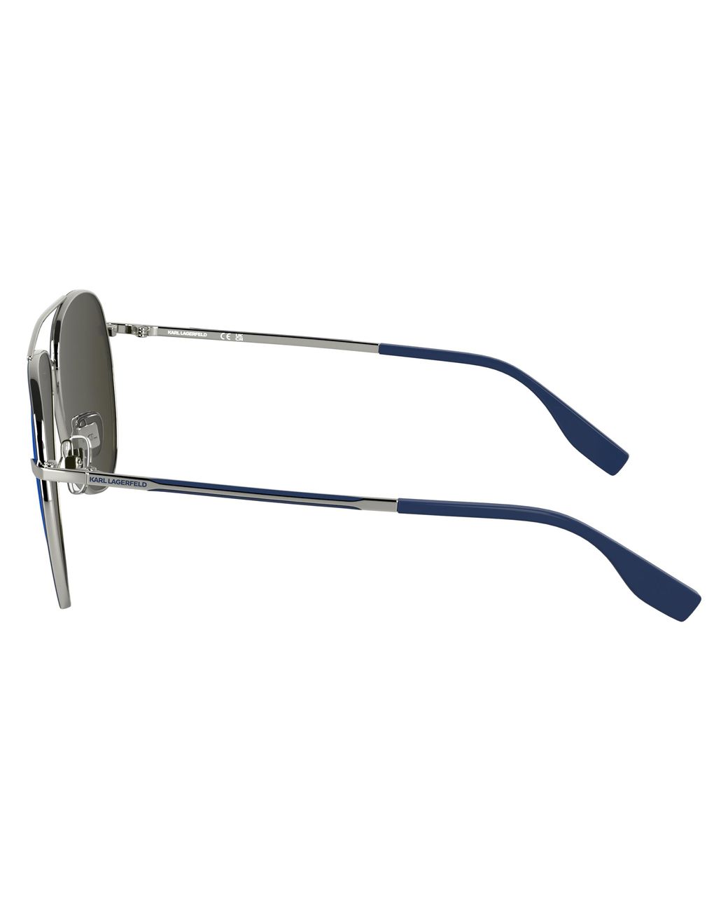 Karl Lagerfeld Black Kl360S 040 Sunglasses Metal Pilot Normal