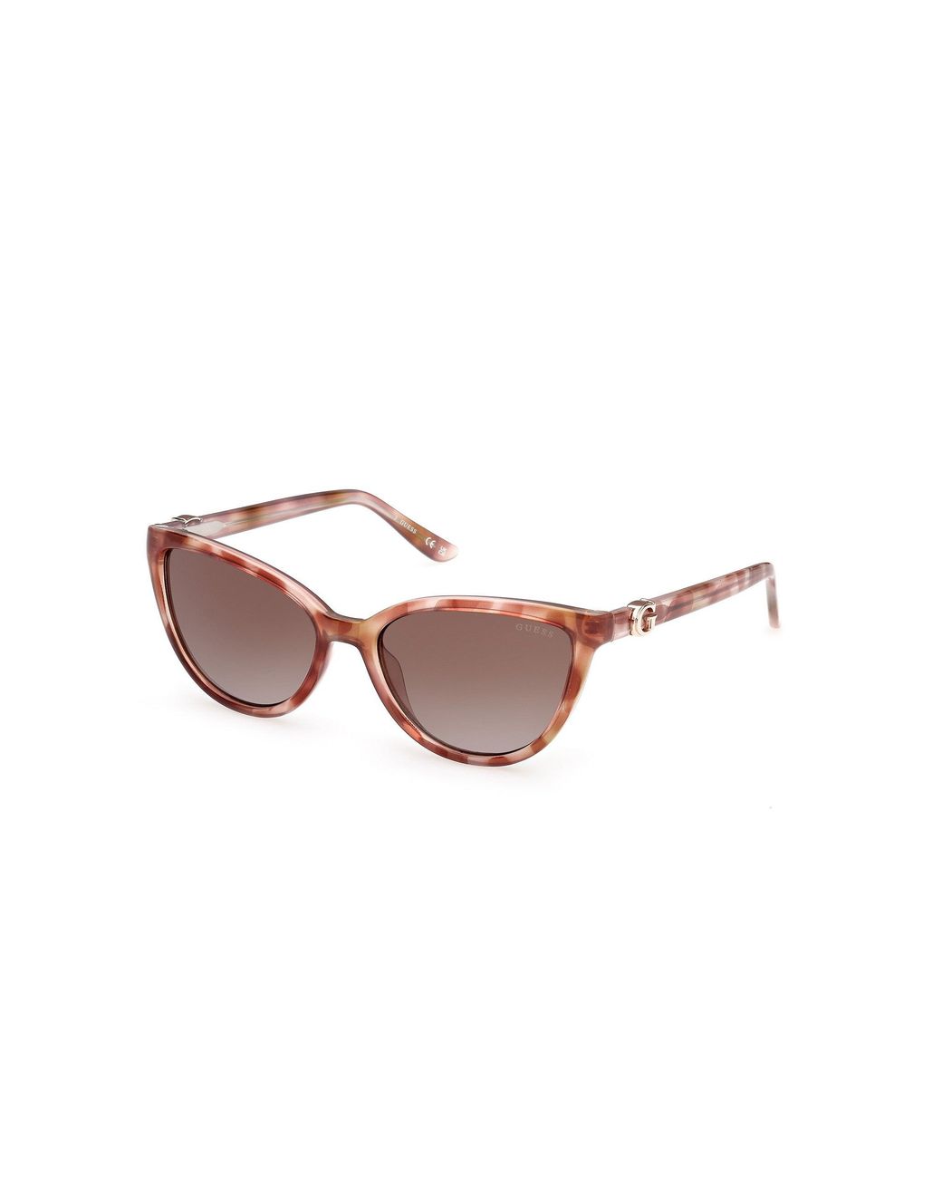 Guess Black Gu00189 47F Sunglasses Injected Cat Eye Normal