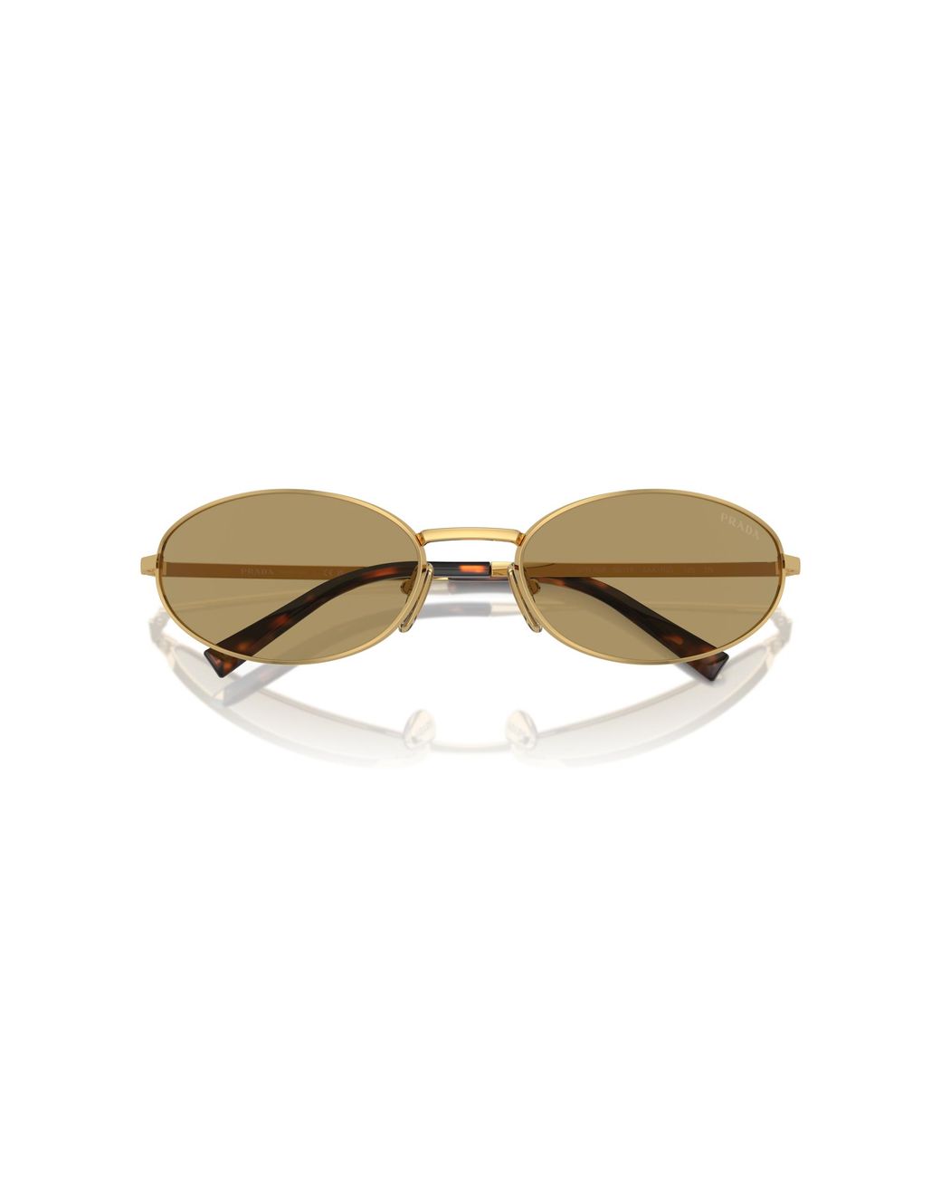 Prada Black Pr A59S 5Ak70G Sunglasses Steel Round Normal