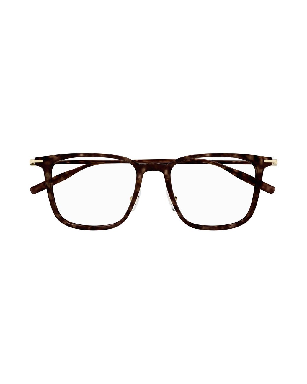 Montblanc Black Mb0354O 002 Optical Frames Injected Transparent Squared for men