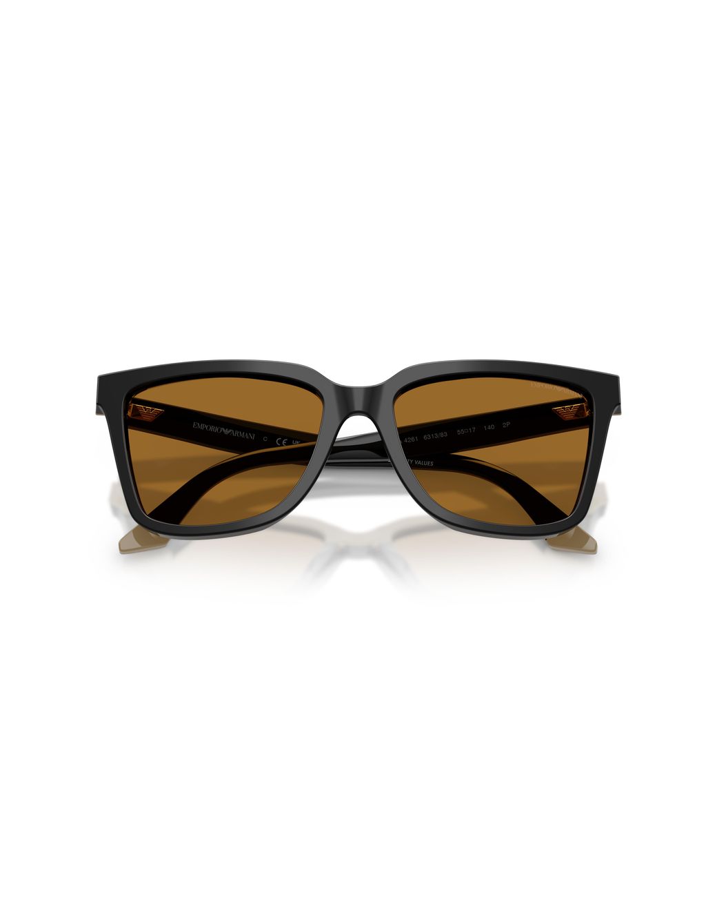 Emporio Armani Black Ea4261 631383 Sunglasses Acetate Geometric Polarized