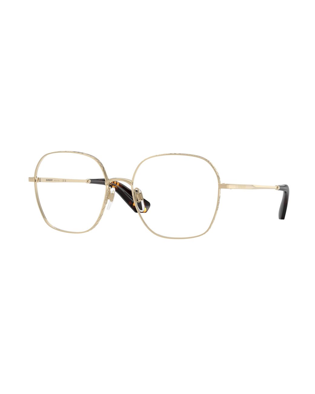 Burberry Black Be1399 1337 Optical Frames Metal Transparent Squared Normal