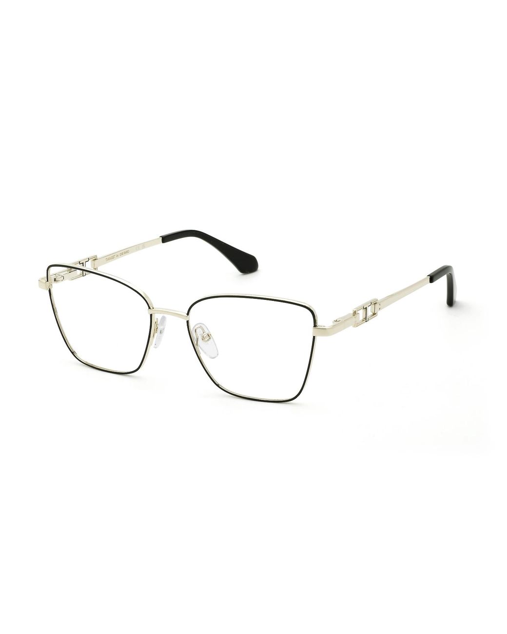 Twinset Black Vtw133 492 Optical Frames Metal Squared