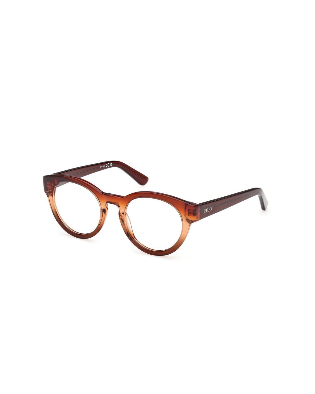 Emilio Pucci Black Ep5282 050 Optical Frames Acetate Round Normal
