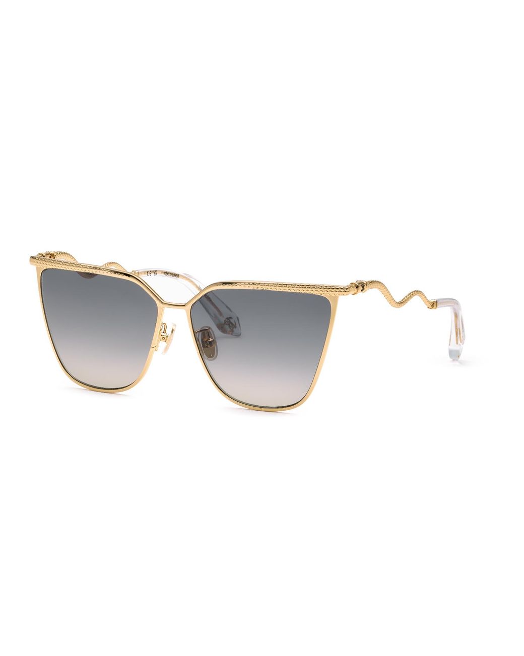 Roberto Cavalli Black Src133M 300 Sunglasses Metal Smoke Butterfly Normal Nuanced