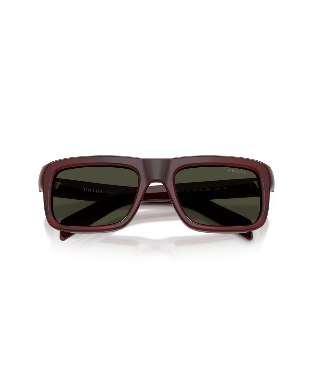 Prada Black Pr D11S 25J50X Sunglasses Acetate Squared Normal for men