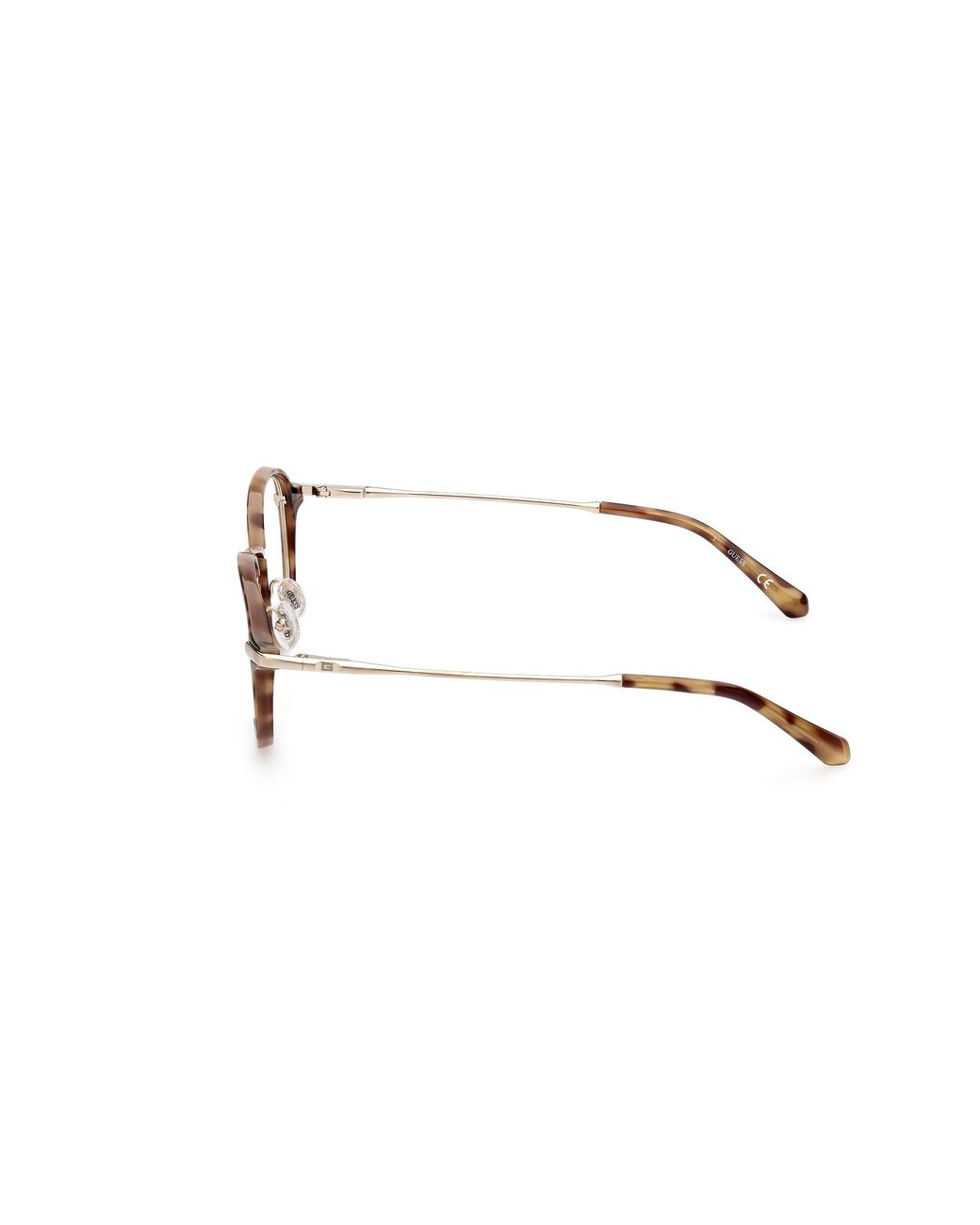 Guess Black Gu50079 53 Optical Frames Injected Round Normal for men