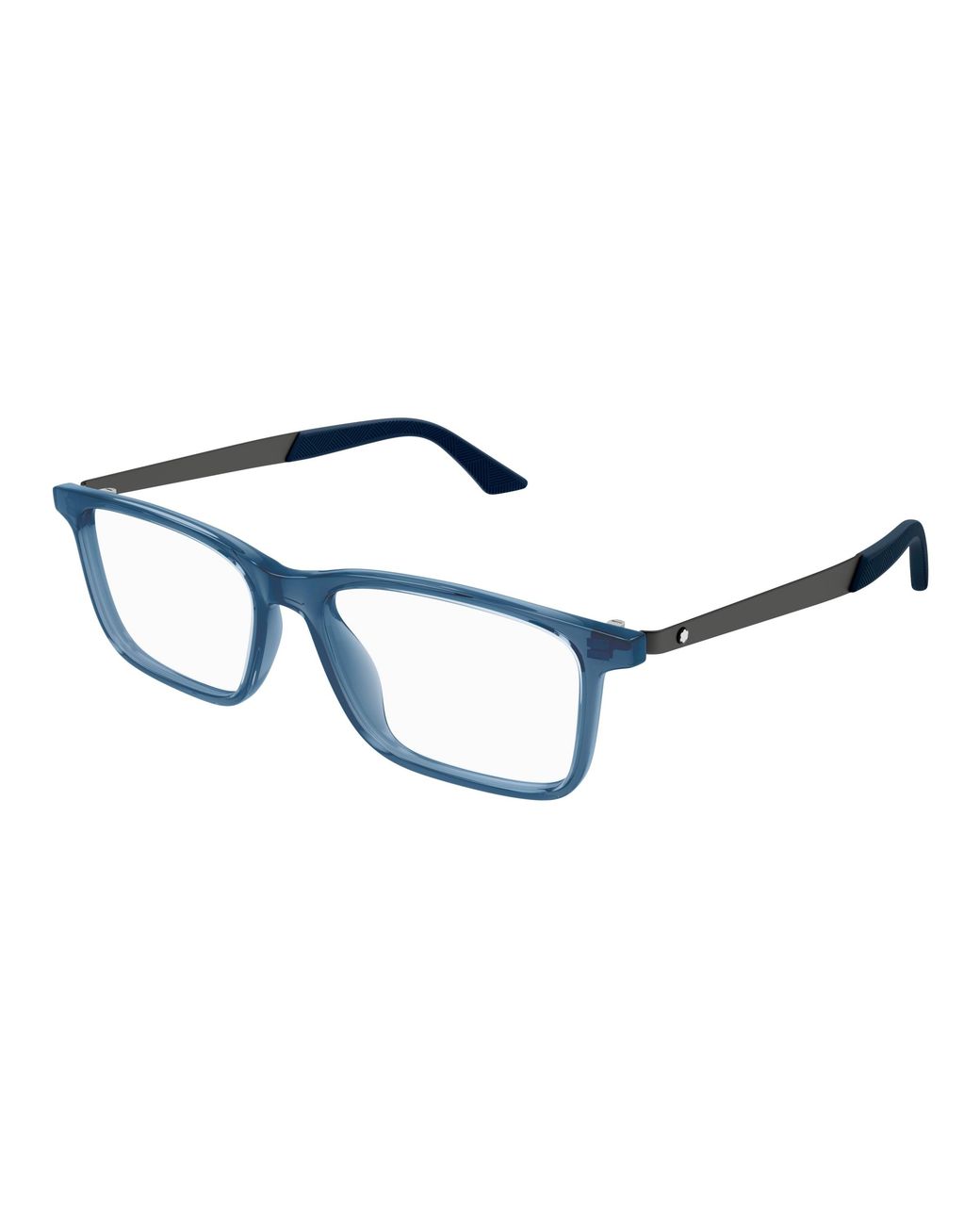 Montblanc Black Mb0333O 003 Optical Frames Acetate Transparent Squared for men
