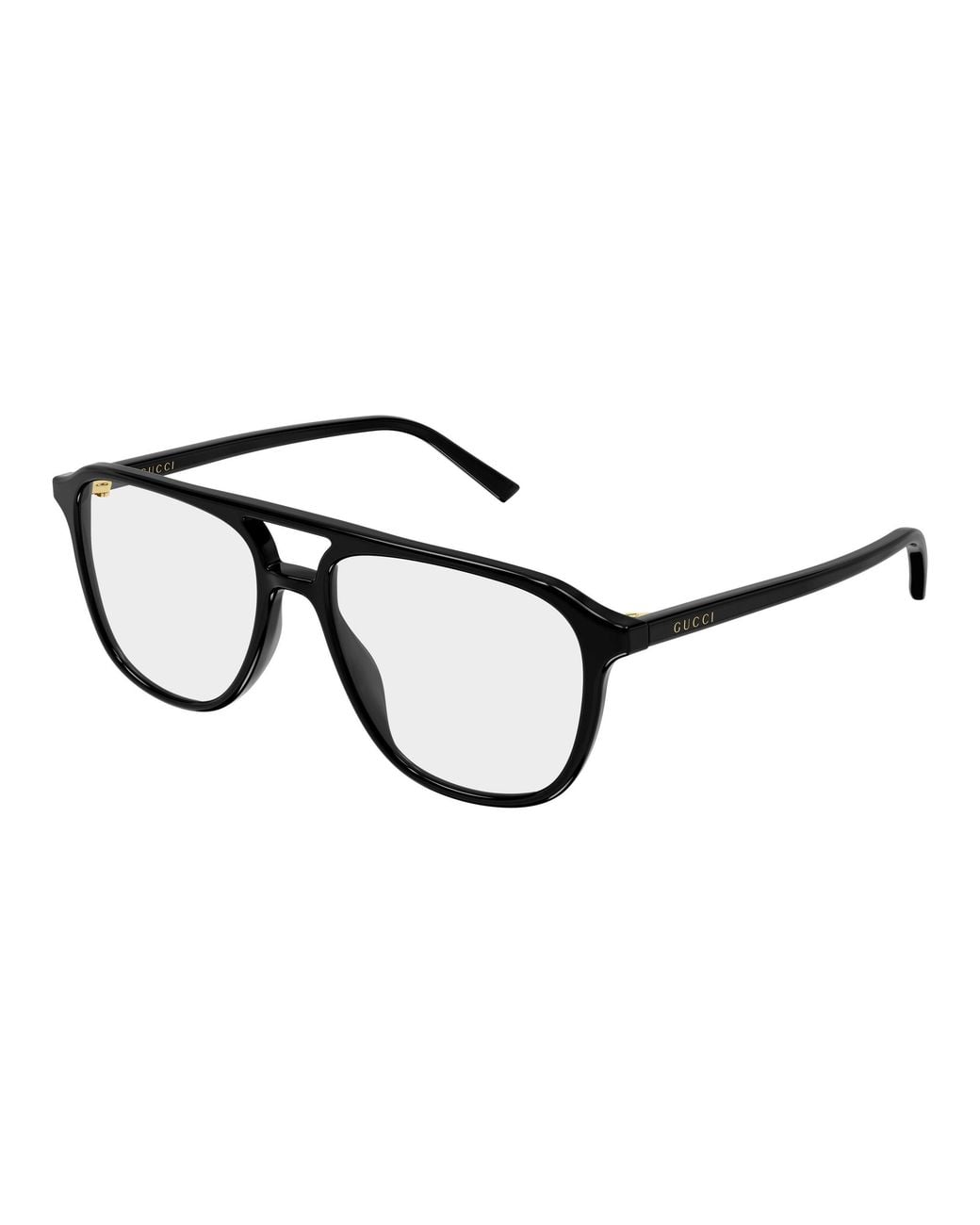 Gucci Black Gg2237O 001 Optical Frames Acetate Transparent Pilot for men
