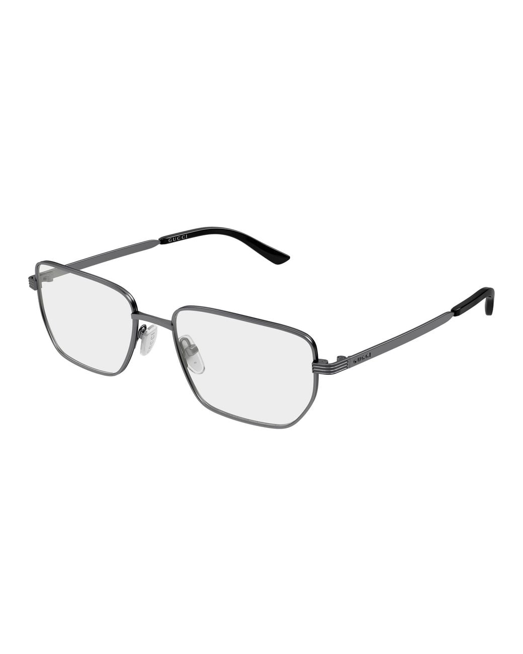 Gucci Black Gg2225O 006 Optical Frames Metal Transparent Squared