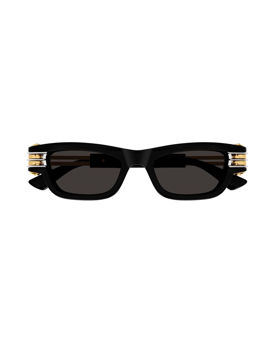 Bottega Veneta Black Bv1308S 001 Sunglasses Injected Squared