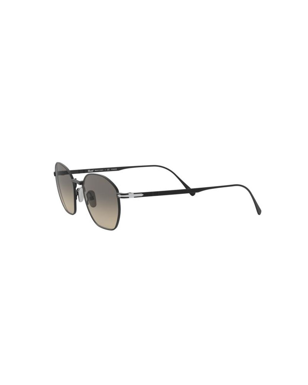 Persol Black Po5004St 800432 Sunglasses Titanium Geometric Normal Nuanced