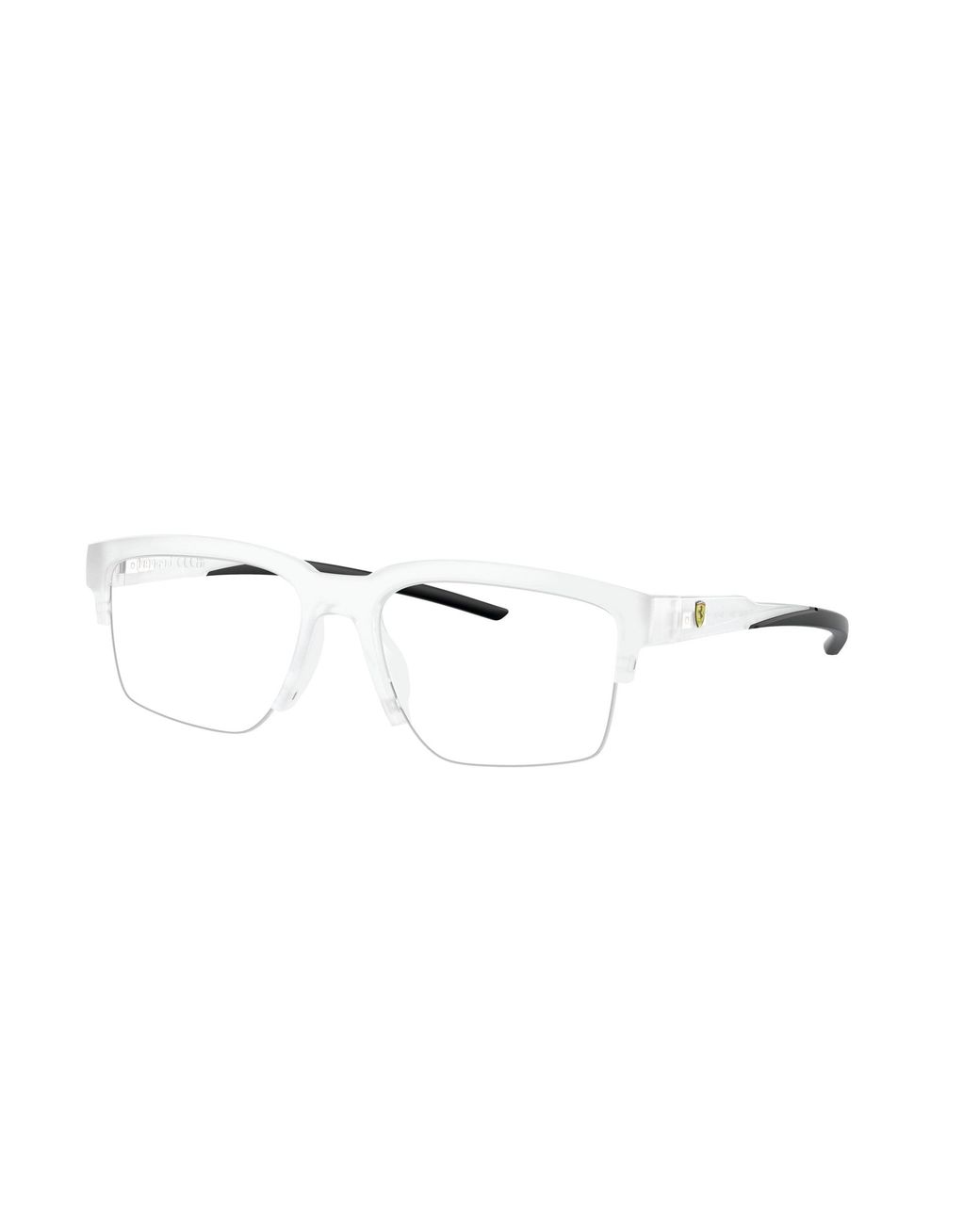 FERRARI SCUDERIA Black Fz8008U 505 Optical Frames Injected Geometric Normal for men