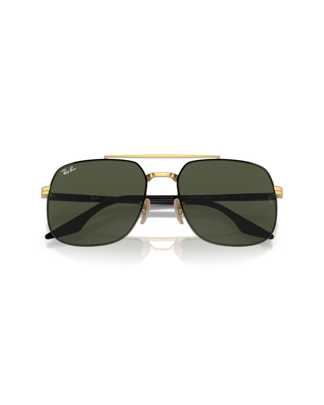 Ray-Ban Black Rb3699 Sunglasses Frame Green Lenses