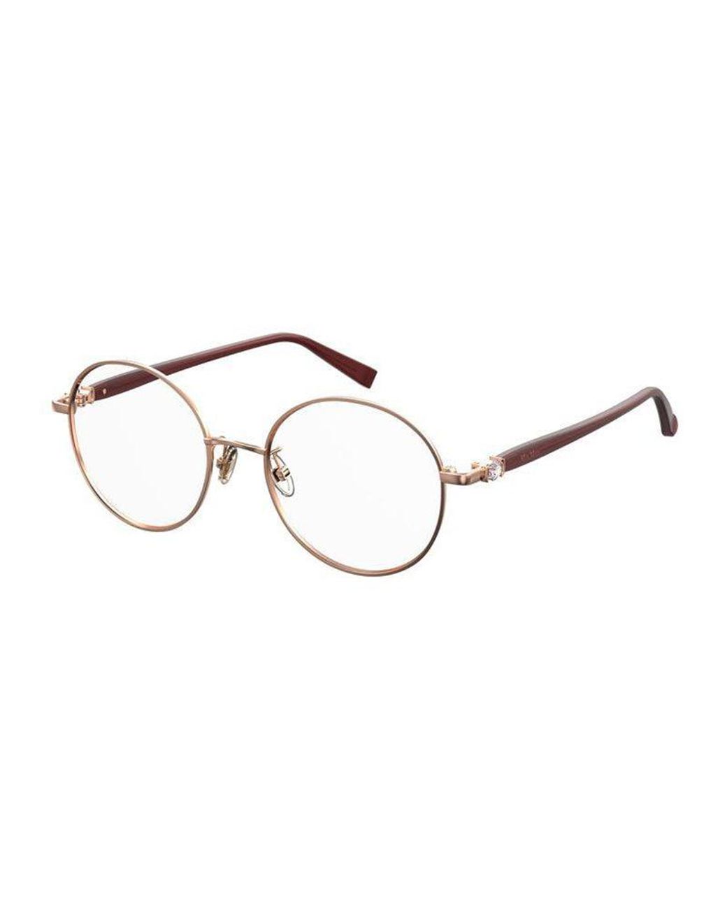 Max Mara Black Mm 1402/F Ddb Optical Frames Outlet Metal Round