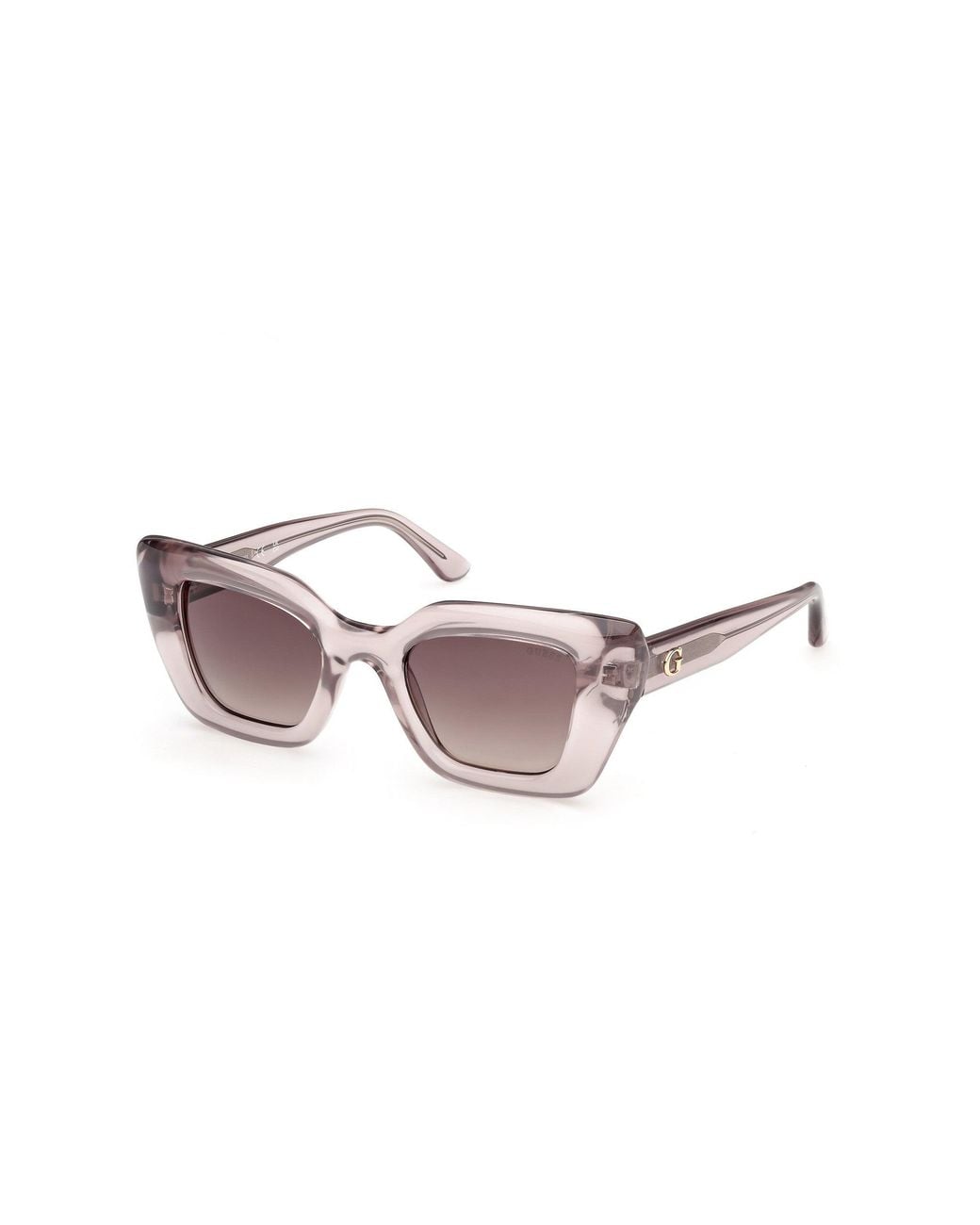 Guess Black Gu00353 57F Sunglasses Injected Squared Normal