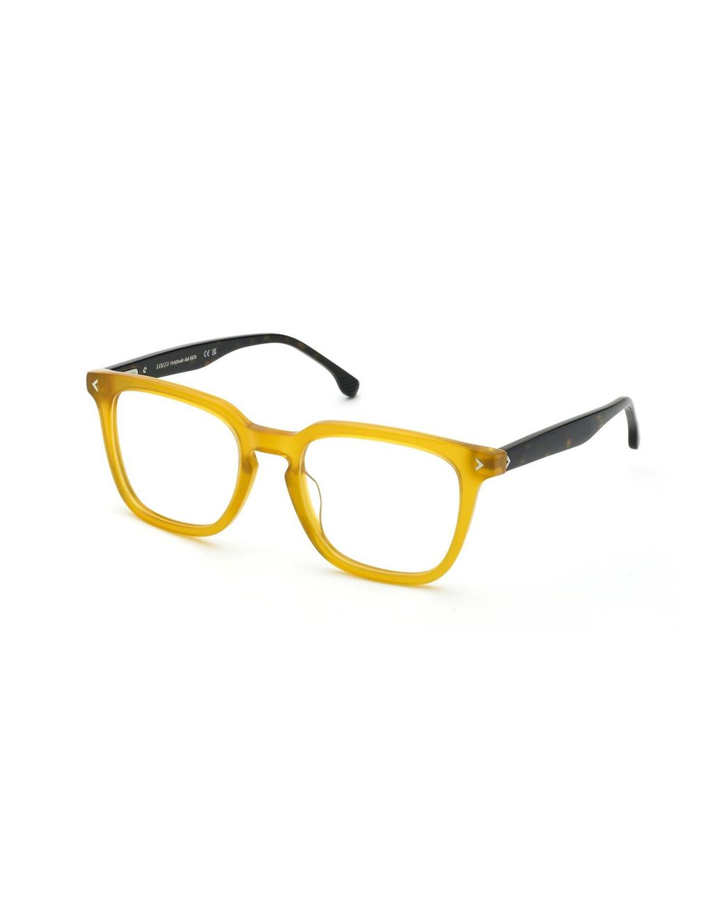 Lozza Black Vl4370 Arezzo 1 06M3 Optical Frames Acetate Squared for men