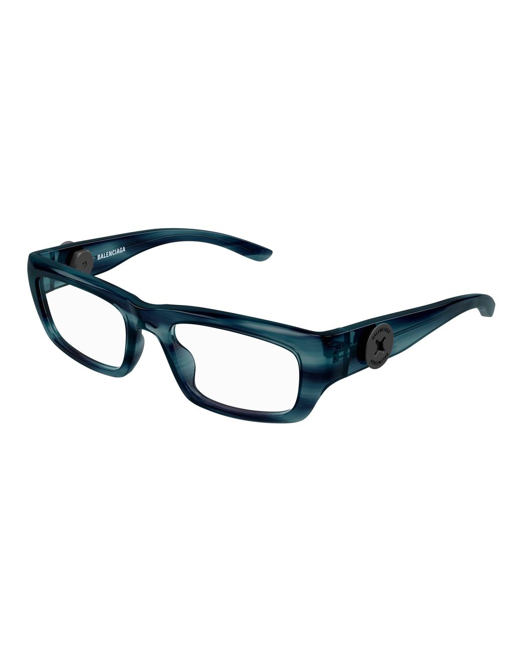 Balenciaga Black Bb0411O 003 Optical Frames Acetate Transparent Squared