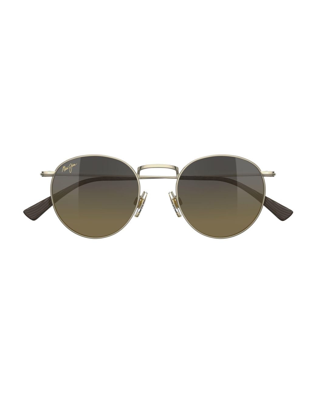 Maui Jim Black Mj0667S 018 Occhiali Da Sole Metallo Bronzo Rotonda