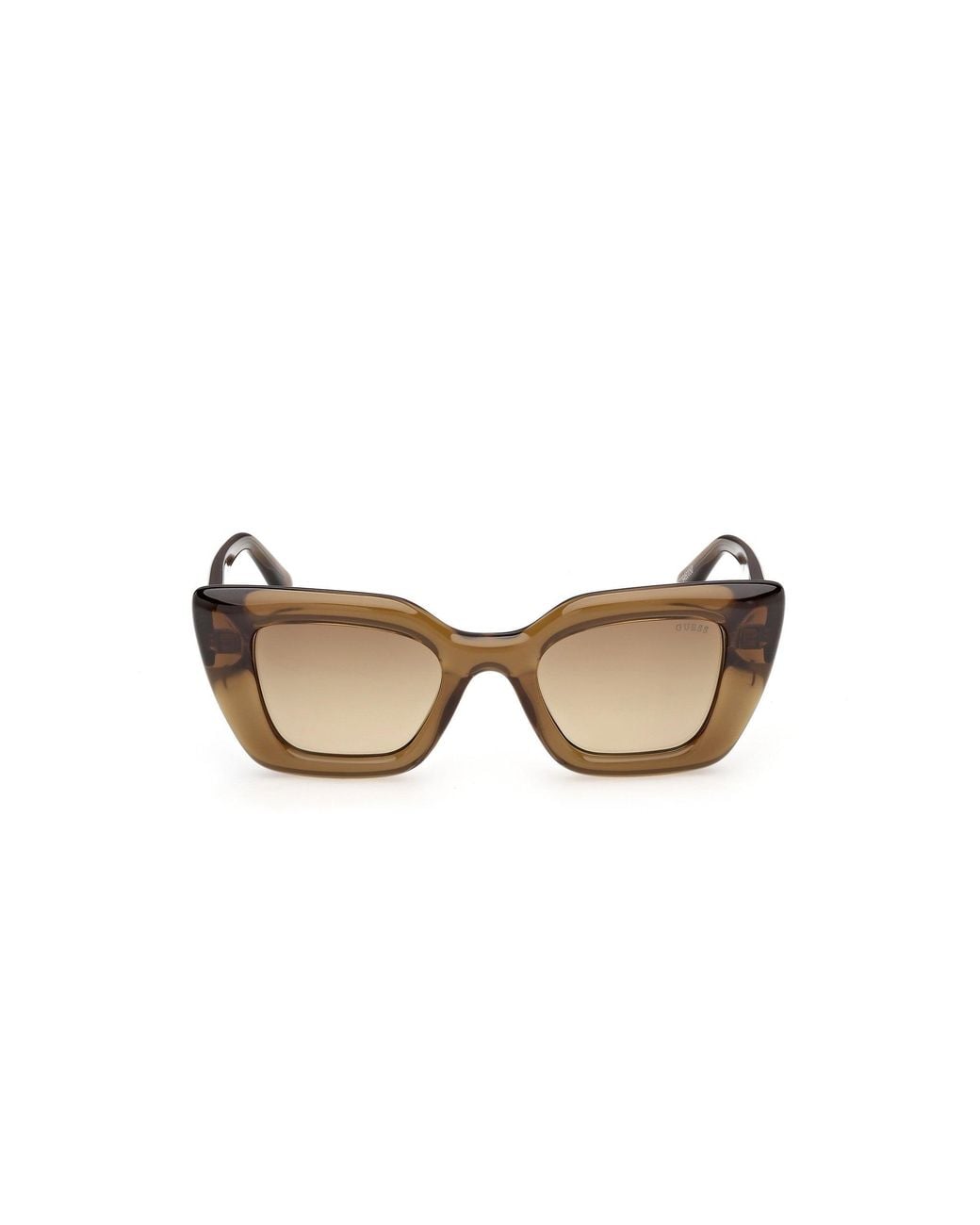 Guess Black Gu00353 98F Sunglasses Injected Squared Normal