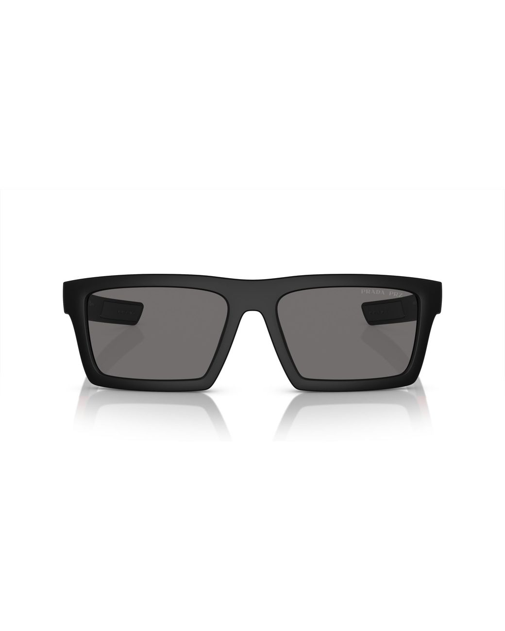 Prada Linea Rossa Black Ps 02Zsu 1Bo02G Sunglasses Nylon Squared Polarized for men