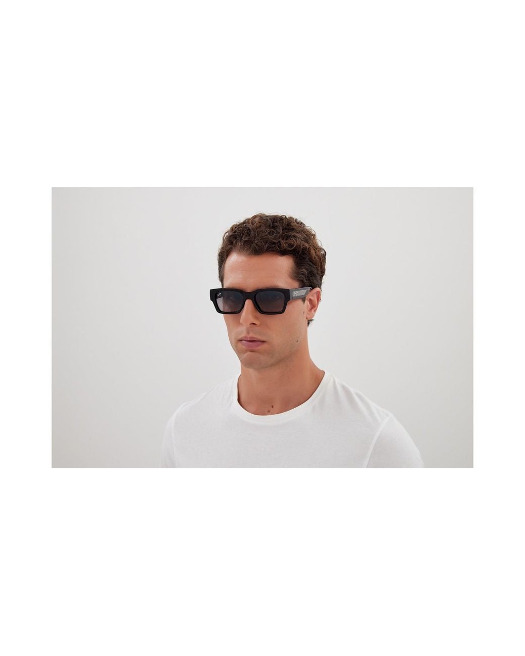 Maui Jim Black Mj0642S 001 Occhiali Da Sole Bio-Iniettato Grigio Squadrata