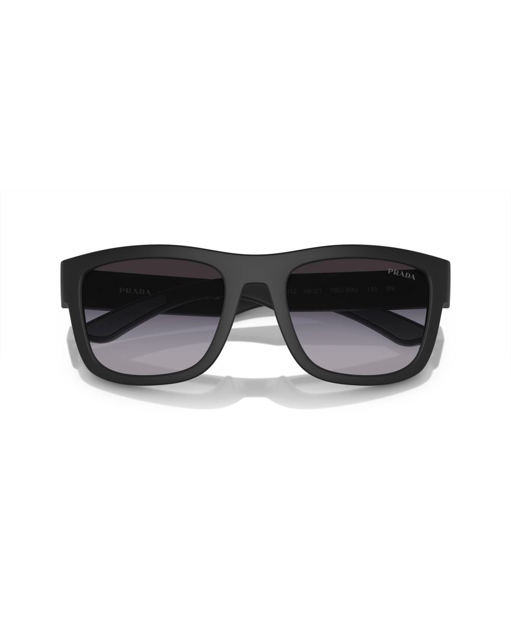 Prada Linea Rossa Black Ps 01Zs 1Bo09U Sunglasses Nylon Pillow Normal Shaded for men