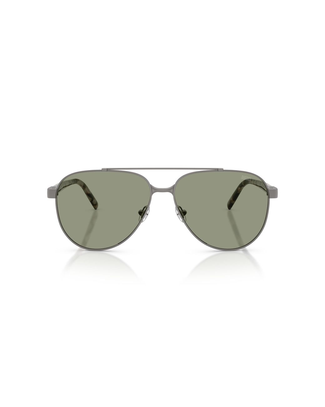 DIESEL Green Dl1021 1045/2 Sunglasses Metal Pilot Normal