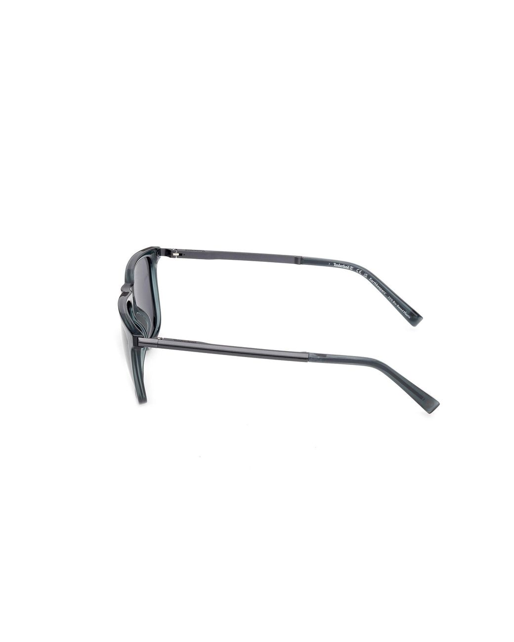 Timberland Black Tb00088 90D Sunglasses Injected Smoke Squared Polarized for men
