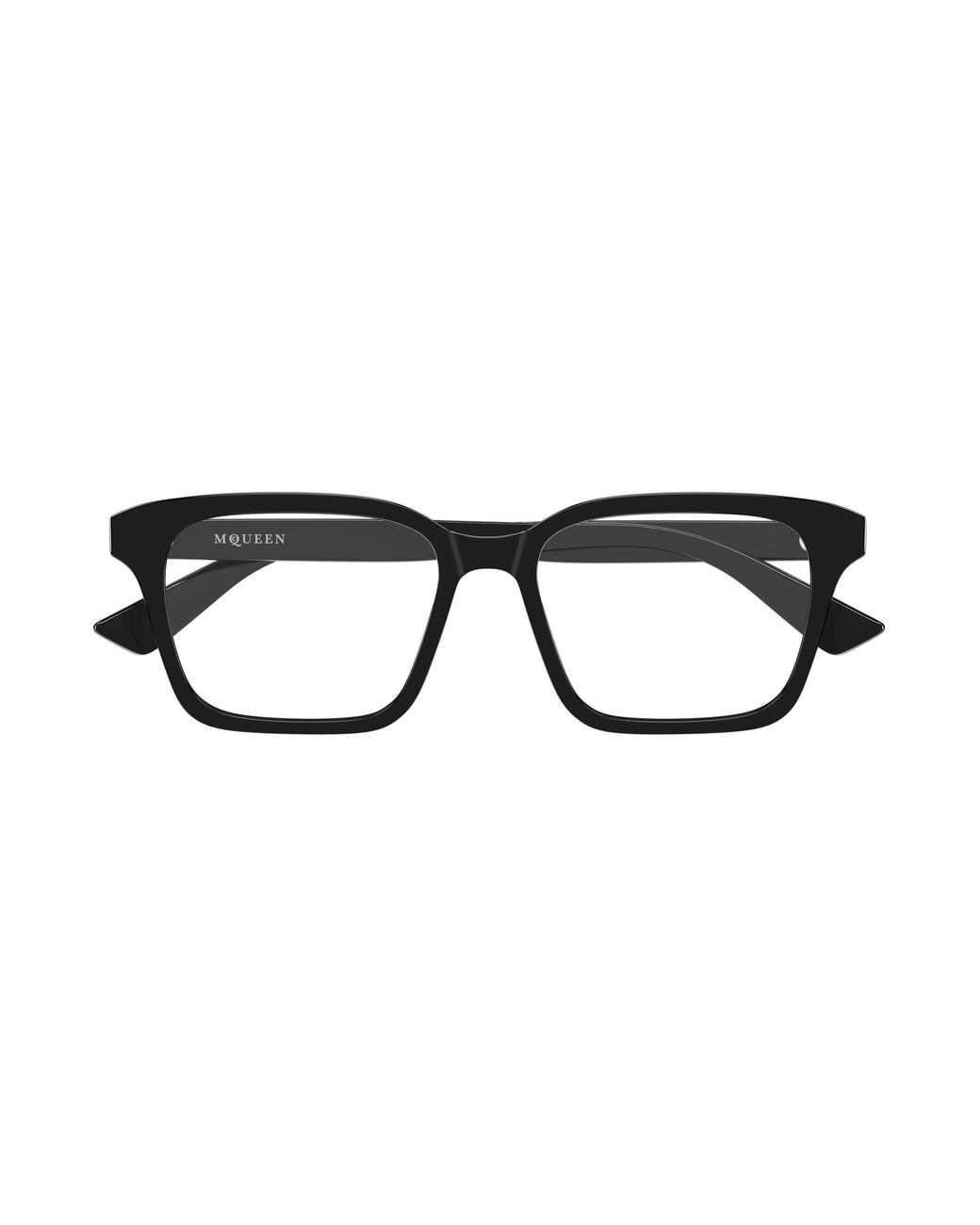 McQueen Black Am0566O 001 Optical Frames Acetate Transparent Squared